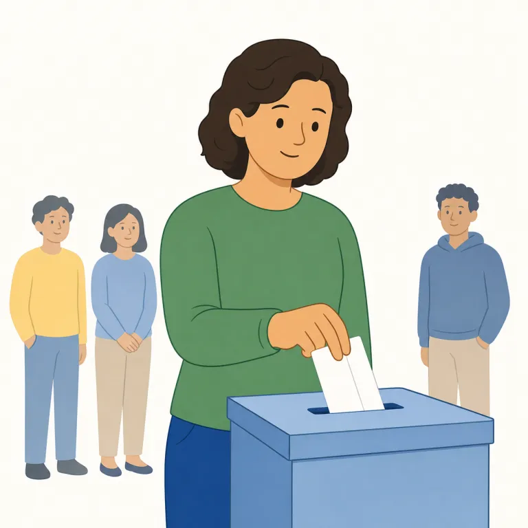 elector（有権者・noun）の覚え方イラスト