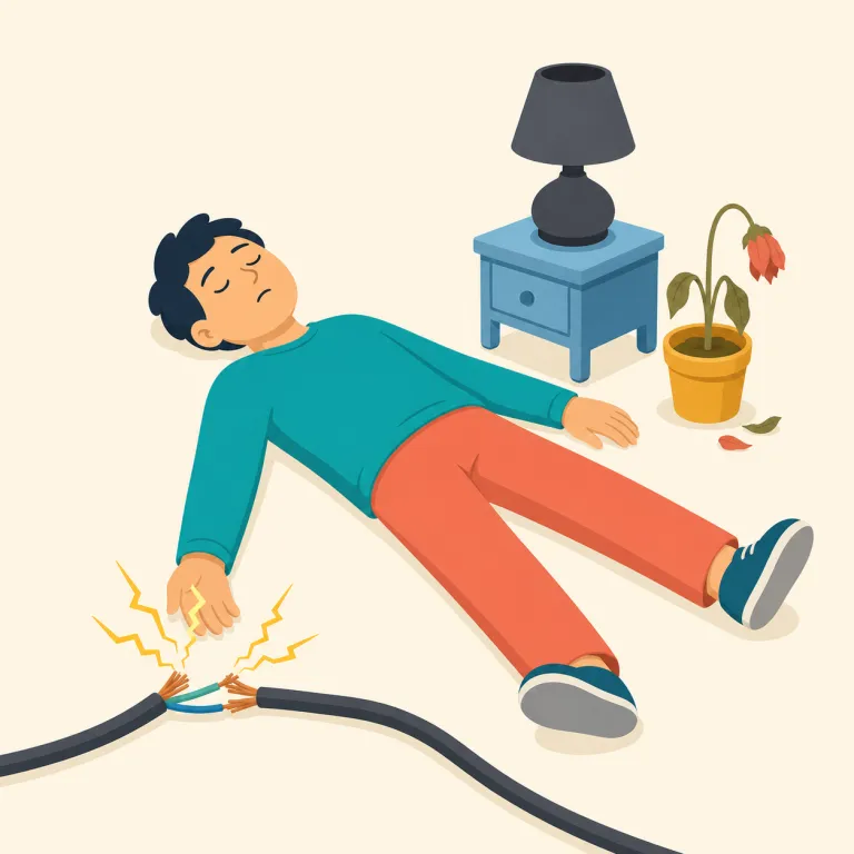 electrocution（感電死・名詞）の覚え方イラスト — electro- は electricity / electronic の仲間で「電気」とすぐ結べます