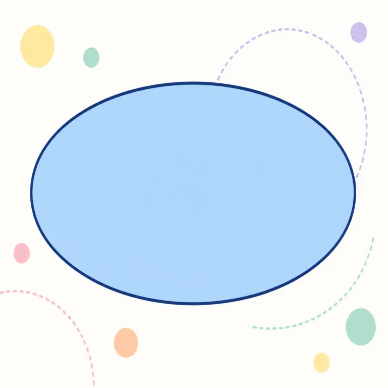 ellipse（楕円・名詞）の覚え方イラスト — ellipse は図形として覚えるのが早い