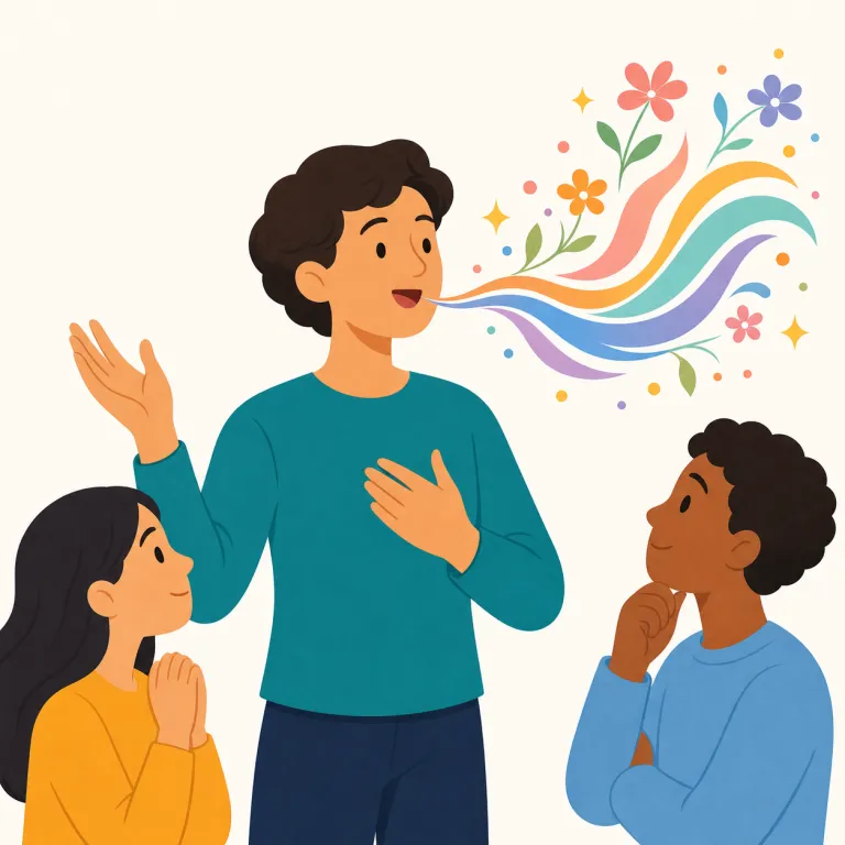 eloquently（雄弁に・副詞）の覚え方イラスト — まず形の軸を `eloquent` で押さえると覚えやすいです