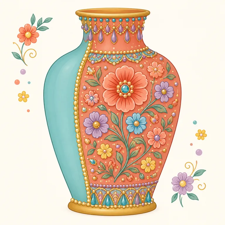 embellishment（装飾・名詞）の覚え方イラスト — embellish（飾る・脚色する）に名詞語尾 -ment が付いた形、と押さえると覚えやすい