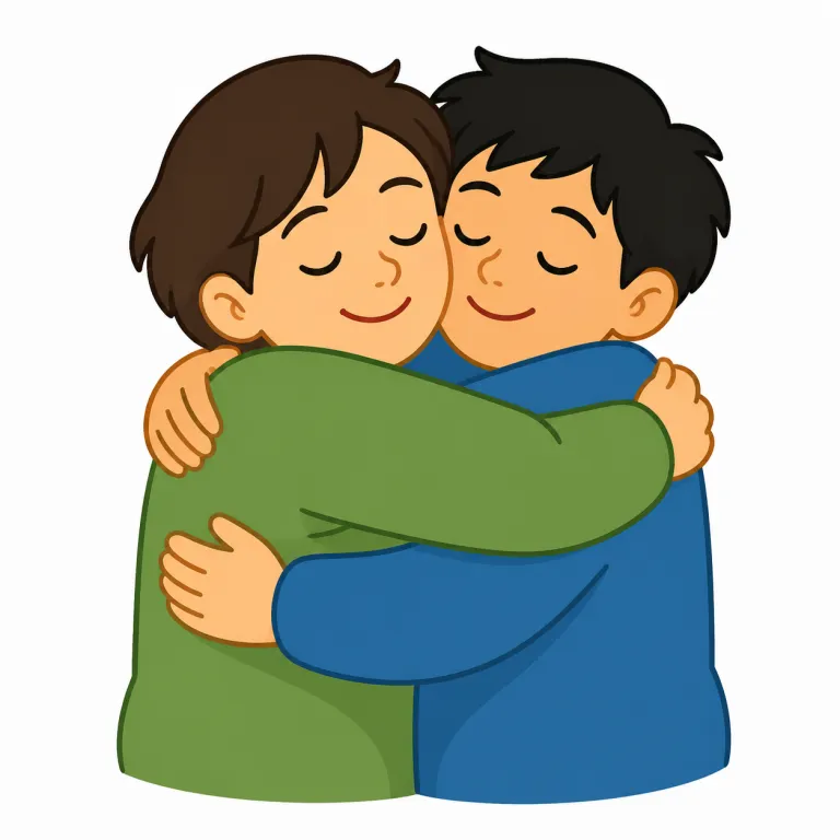 embrace（抱擁・noun）の覚え方イラスト
