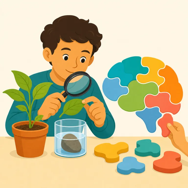 empiricism（経験主義・名詞）の覚え方イラスト — 「empirical evidence（経験的証拠）」の empirical を知っていると覚えやすい語です