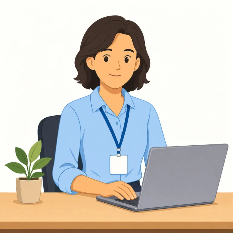 employee（従業員・名詞）の覚え方イラスト — このエントリでは employee を「従業員」、つまり会社だけでなく店・団体・組織などに雇われて働く人全般として覚えます