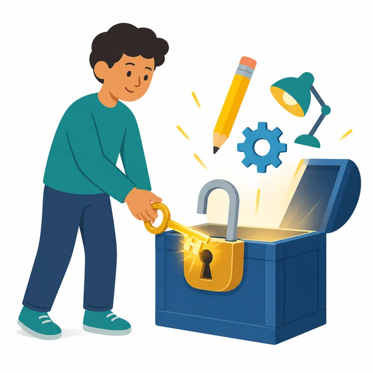 enablement（有効化・名詞）の覚え方イラスト — 「有効化」の enablement は、ITや業務で機能・ツール・チームを実際に使える状態へ移す専門寄りの名詞です