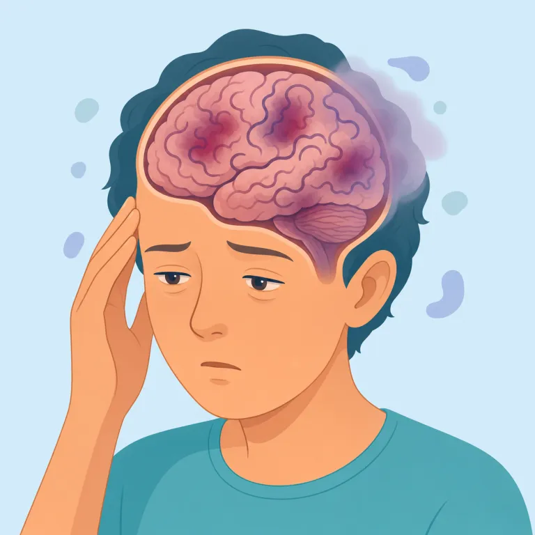 encephalopathy（脳症・名詞）の覚え方イラスト — 長い医学語ですが、後ろの -pathy を neuropathy, cardiomyopathy などの「〜障害・病変」の型として覚えると一気に楽です