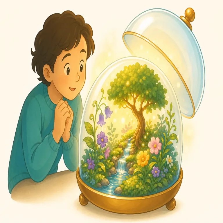 enchantment（魅了・名詞）の覚え方イラスト — enchantment はまず enchant「うっとりさせる・魔法をかけたように魅了する」を知ると覚えやすいです