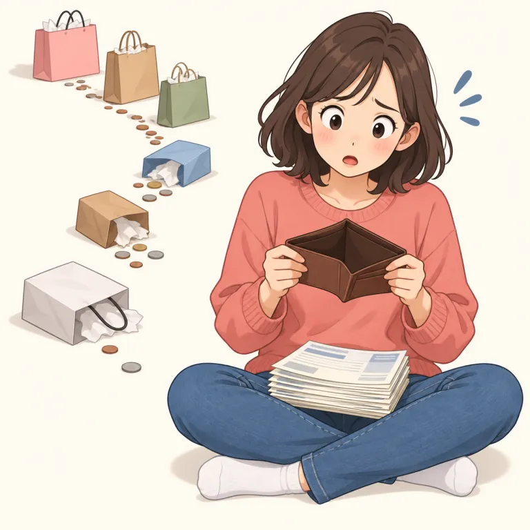 end up with（結局〜を抱える・句動詞）の覚え方イラスト — end up with は、基本の end「終わる」から考えると覚えやすいです