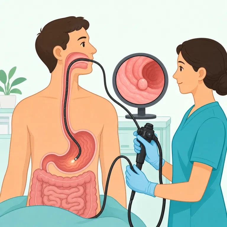 endoscopic（内視鏡の・形容詞）の覚え方イラスト — scope が入る語は『見る・観察する』仲間とまとめると覚えやすいです
