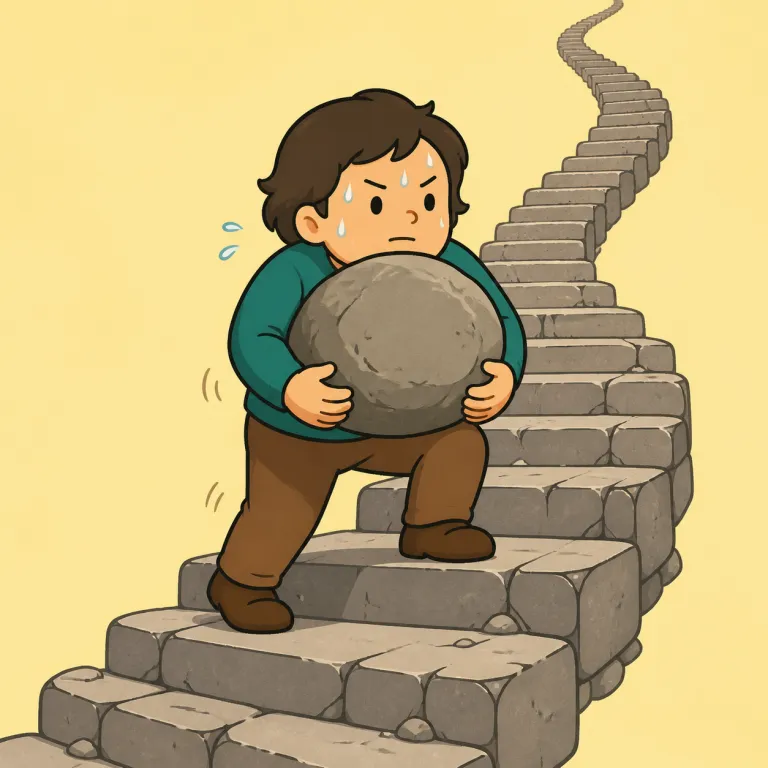 endurance（忍耐力・noun）の覚え方イラスト