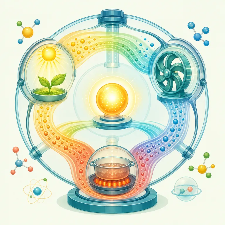 energetics（エネルギー学・名詞）の覚え方イラスト — まず energy を土台に置く