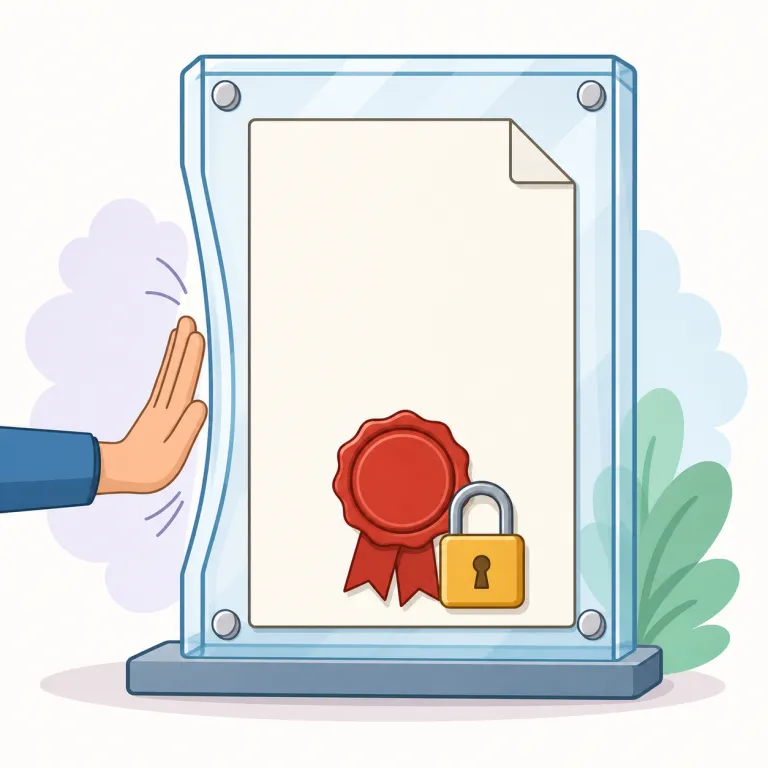 enforceable（強制力のある・形容詞）の覚え方イラスト — `enforce` を知っていれば覚えやすい語です