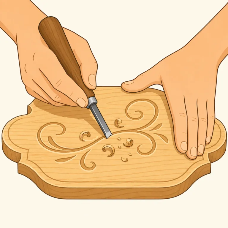 engrave（刻む・動詞）の覚え方イラスト — engrave は carve（彫る）に近いが、特に金属・石・指輪などの硬い表面へ、名前や模様を細かく彫り込んで長く残す語