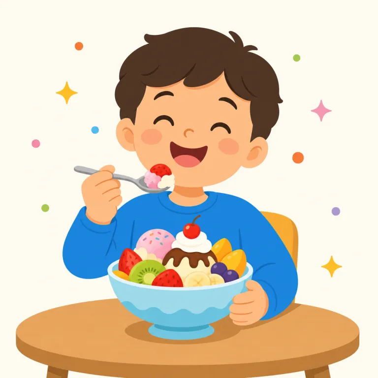 enjoyed（楽しんだ・動詞）の覚え方イラスト — enjoyed は enjoy + -ed と分けると、「過去に楽しいと感じた」と思い出せます