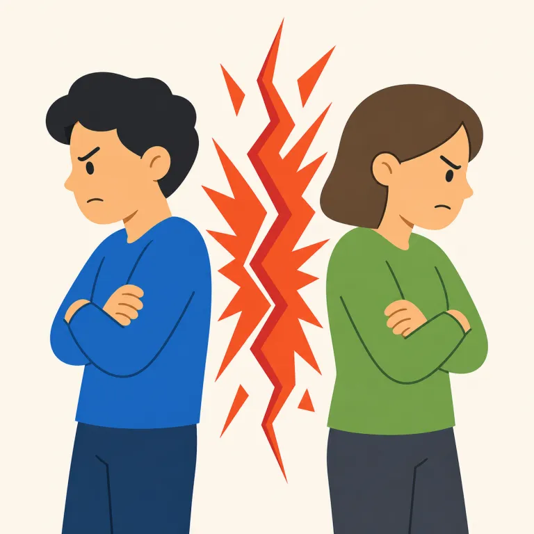 enmity（敵意・名詞）の覚え方イラスト — このエントリの enmity は「憎しみ」という内面感情より、相手と敵対している状態や、二者の間にある敵意を表す用法として覚えます