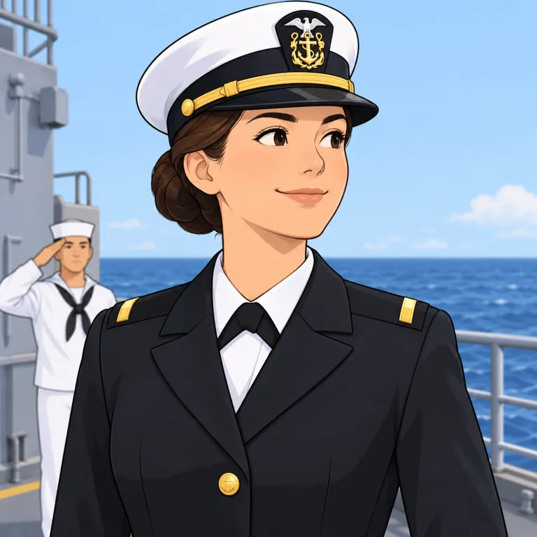 ensign（少尉・noun）の覚え方イラスト