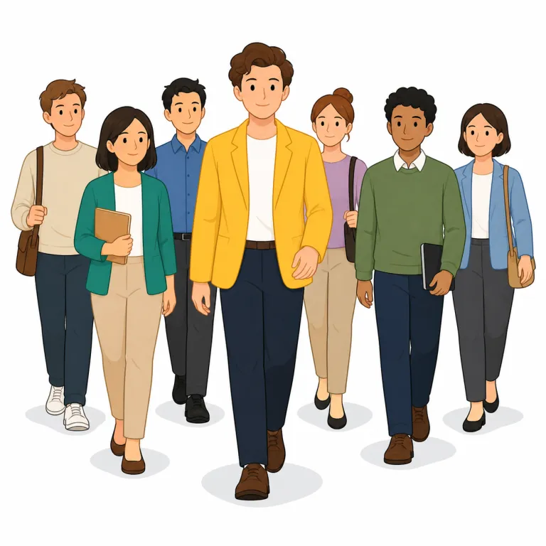 entourage（取り巻き・名詞）の覚え方イラスト — 語尾の -age は baggage, package など名詞で見かける形