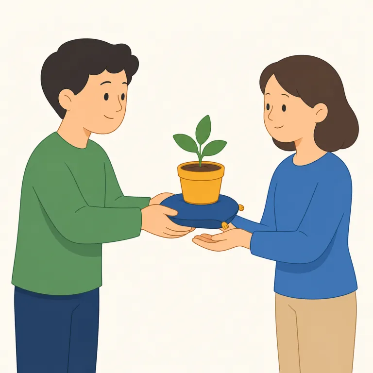 entrust（委ねる・動詞）の覚え方イラスト