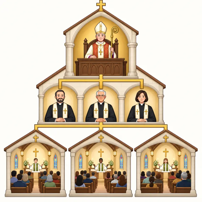 episcopal（主教制の・adjective）の覚え方イラスト