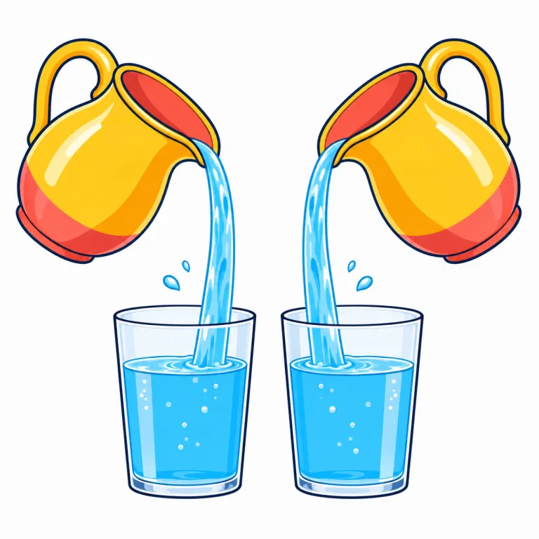 equally（同じ程度に・adverb）の覚え方イラスト