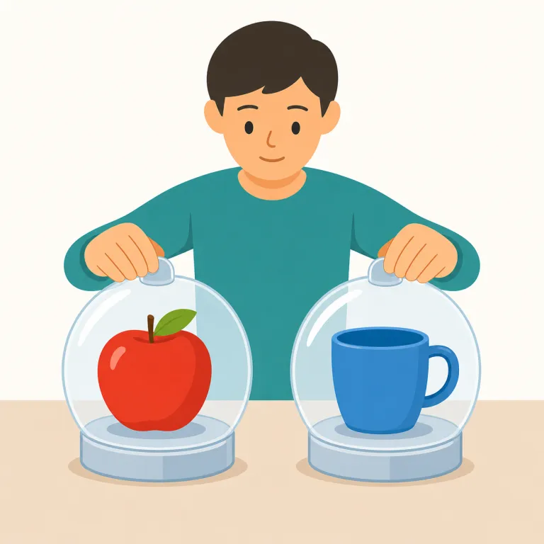 equate a with b（同一視・句動詞）の覚え方イラスト — この用法では、equate A with B を「AをBと同じもの扱いする」と押さえます