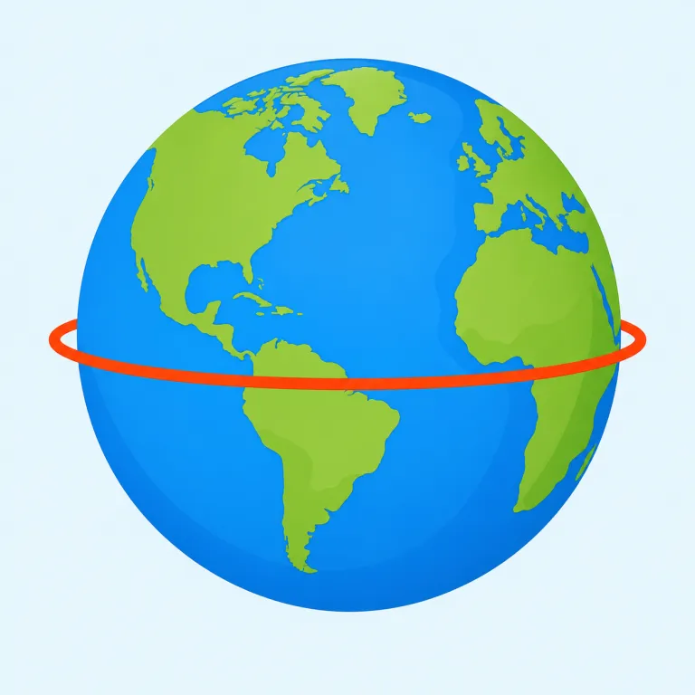 equator（赤道・名詞）の覚え方イラスト — equal を知っていれば入りやすい単語