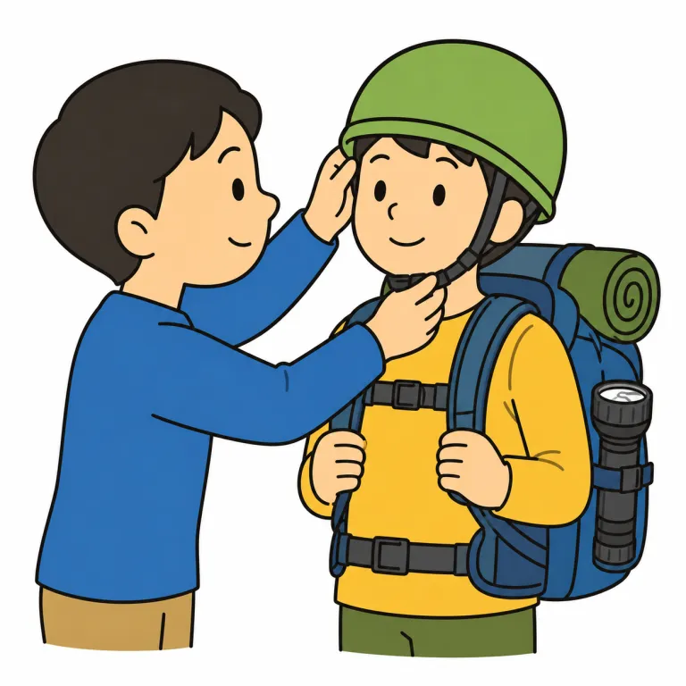 equip（備えさせる・verb）の覚え方イラスト