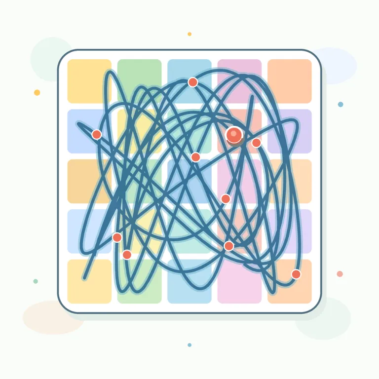 ergodic（エルゴード的な・形容詞）の覚え方イラスト — このエントリの ergodic は数学・物理で使う「エルゴード的な」という専門義です