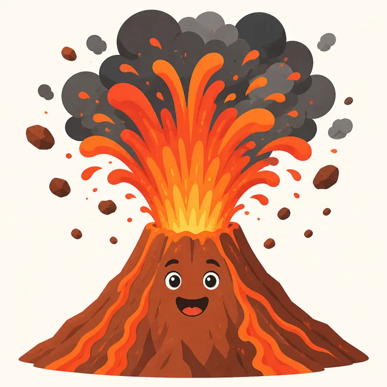 eruptive（爆発的な／噴出性の・形容詞）の覚え方イラスト — まず erupt「噴火する・突然噴き出す」を知っていると一気に覚えやすくなります