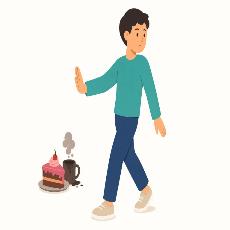 eschew（避ける・動詞）の覚え方イラスト — avoid よりやや硬く、『嫌だから避ける』というより『方針として採らない・意識して दूरざける』感覚で覚える