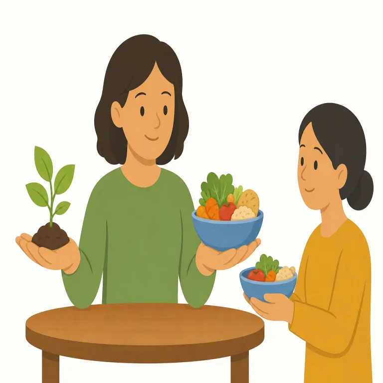 ethically（倫理的に・副詞）の覚え方イラスト — ethical（倫理的な）に -ly が付いた副詞で、「どのように行動するか」を表す形