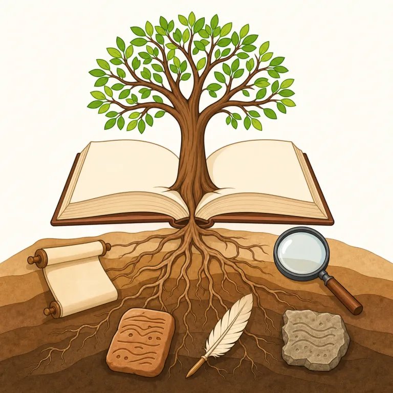 etymology（語源学・noun）の覚え方イラスト