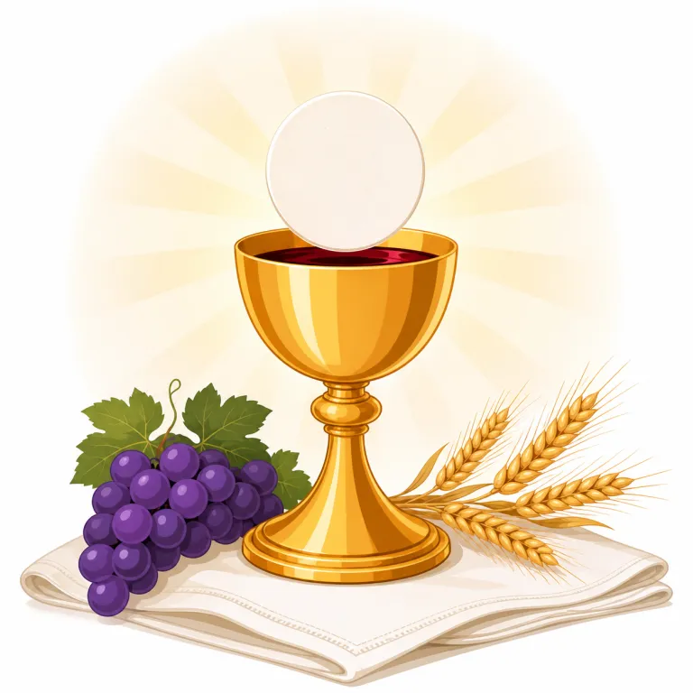 eucharist（聖体・noun）の覚え方イラスト
