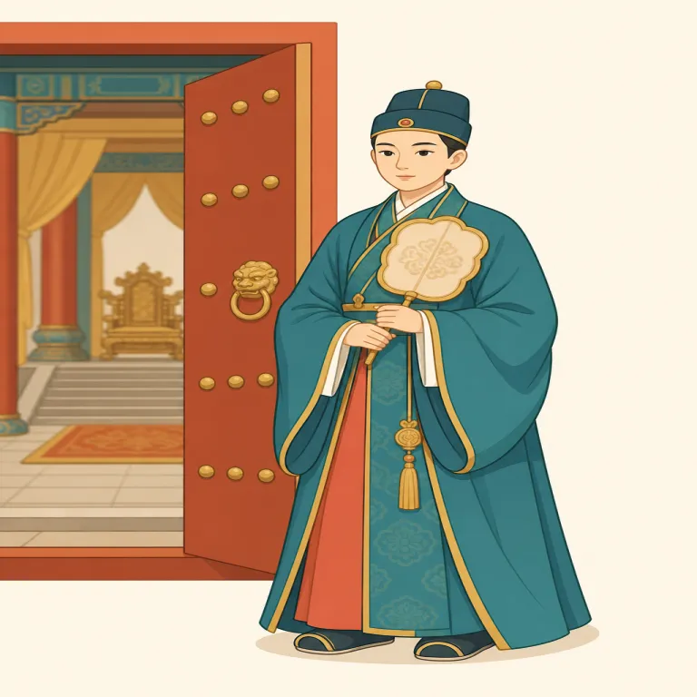 eunuch（宦官・名詞）の覚え方イラスト — 歴史ものの英文で覚えると定着しやすい語です