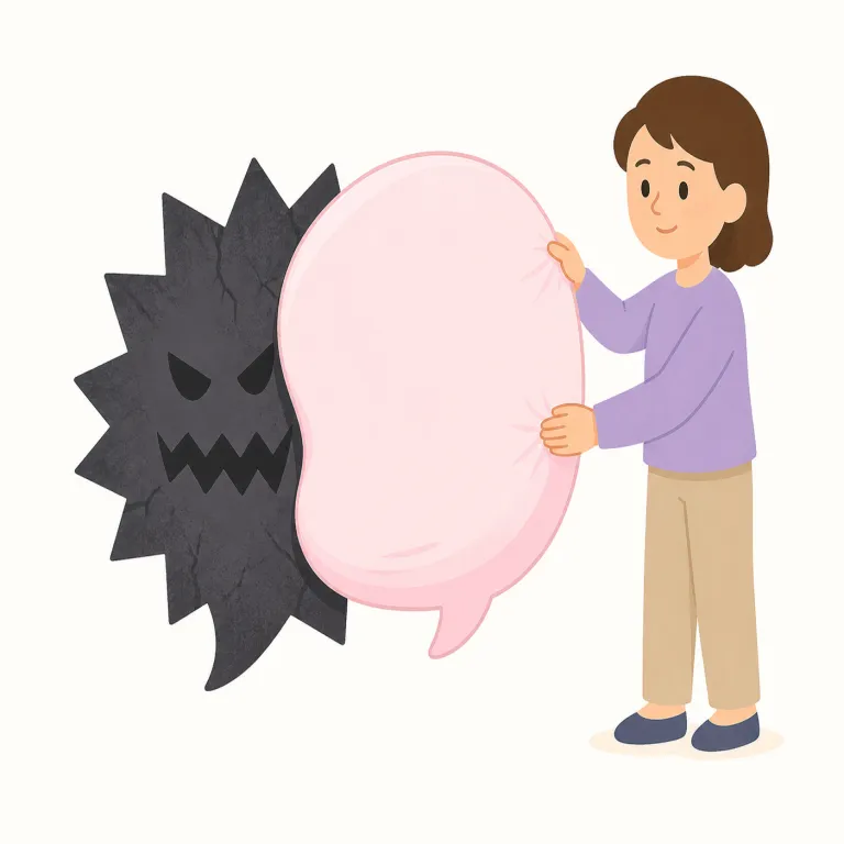 euphemism（婉曲表現・名詞）の覚え方イラスト