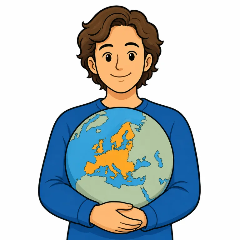 European（ヨーロッパ人・noun）の覚え方イラスト