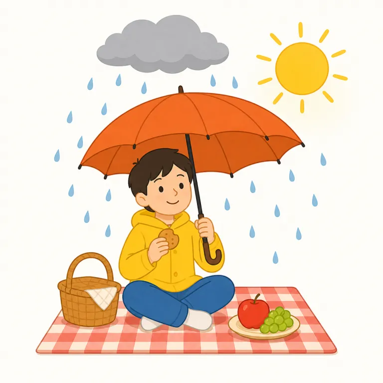 even though（～だけれども・接続詞）の覚え方イラスト — even though は though「〜だけれども」に even が加わって、逆らう感じを一段強めた形だと見ると覚えやすいです