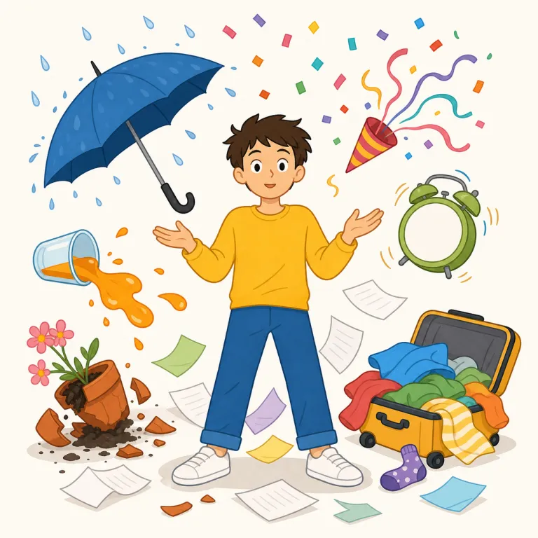 eventful（波瀾万丈・形容詞）の覚え方イラスト — event を知っていれば、「出来事」が多い状態だとそのままつかめる語