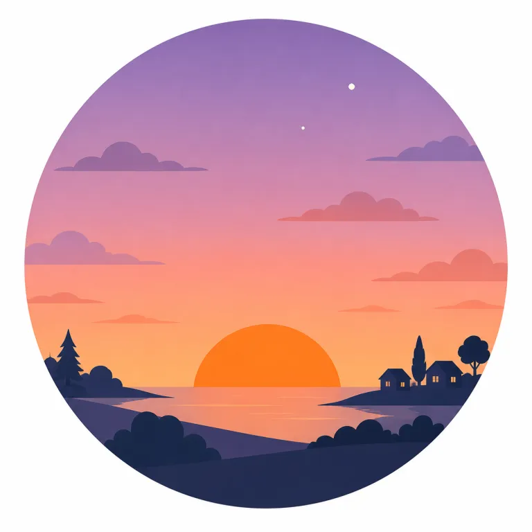 eventide（夕方・名詞）の覚え方イラスト — まず everyday な語の evening を思い出し、それより古風で文学的に響く夕方表現が eventide だと押さえると残りやすいです