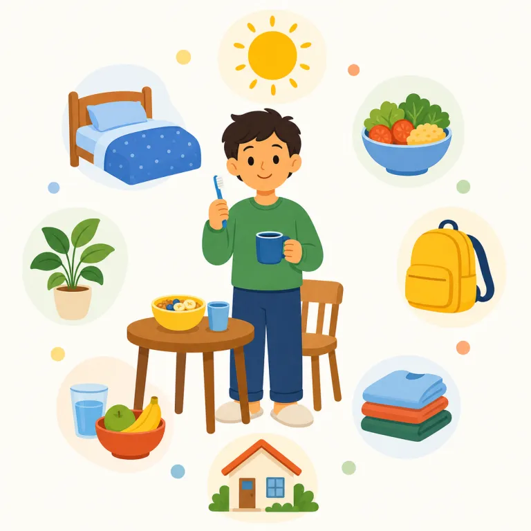everyday（日常の、普段の・形容詞）の覚え方イラスト — everyday は1語で形容詞になり、「日常の、普段の」という意味を表します