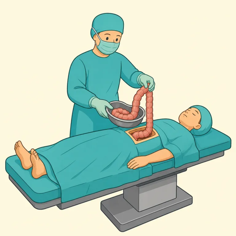evisceration（内臓摘出、徹底的な批判・noun）の覚え方イラスト