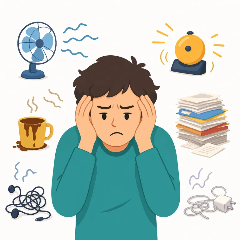 exasperate（いらだたせる、うんざりさせる・動詞）の覚え方イラスト — annoy や irritate より強く、enrage ほど一気に爆発する語ではなく、「小さな不快が積み重なって、もう我慢できない」状態まで相手をいらだた…