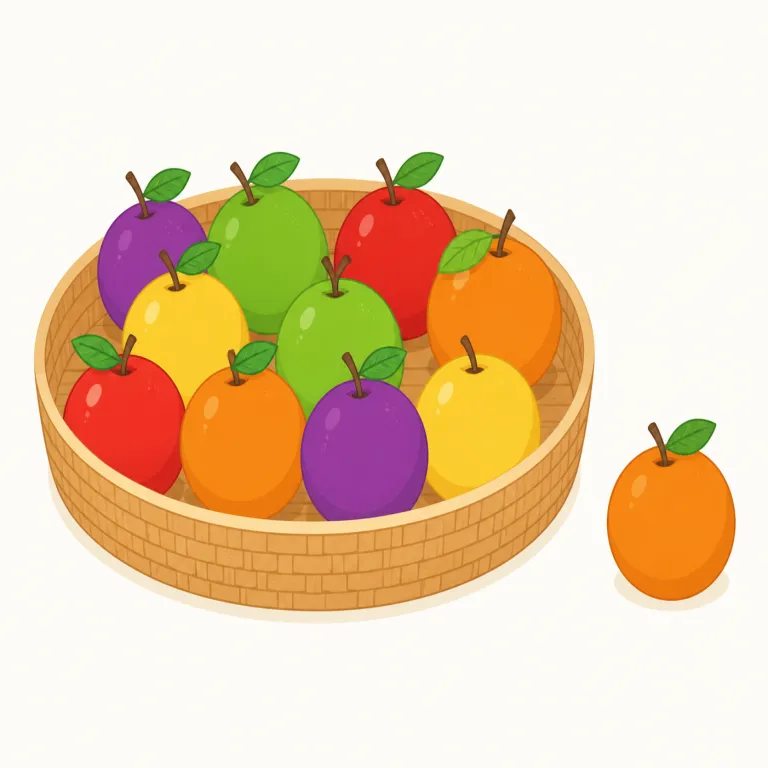 except（除いて・前置詞）の覚え方イラスト — 前置詞exceptは、まず大きな集合を作り、その中から名札の付いた一つだけを線で外すイメージです