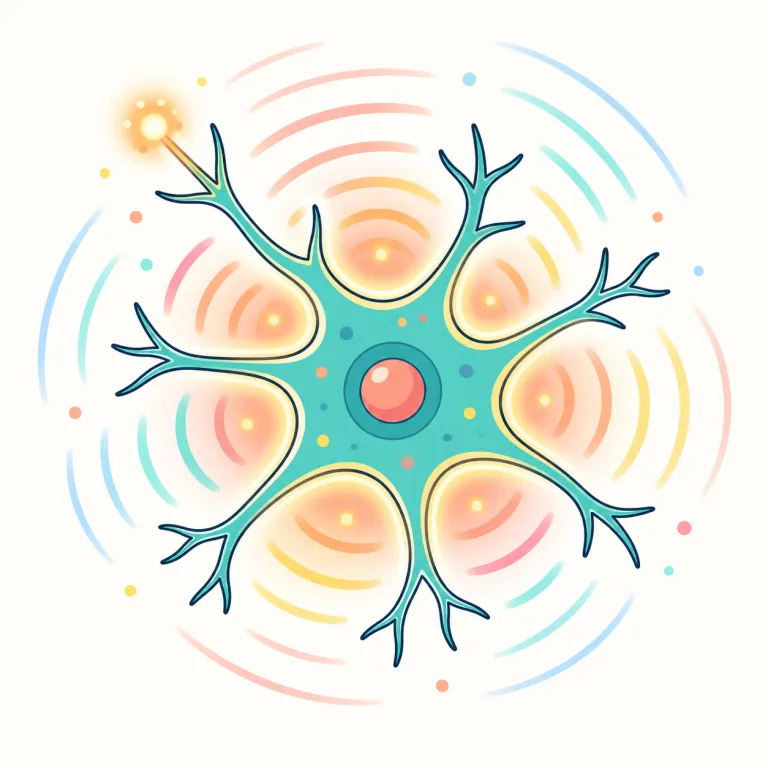excitability（興奮性・名詞）の覚え方イラスト — このエントリでは excitability を、神経・筋肉・細胞膜などが活動電位や収縮を起こしやすい「興奮性」として覚えます
