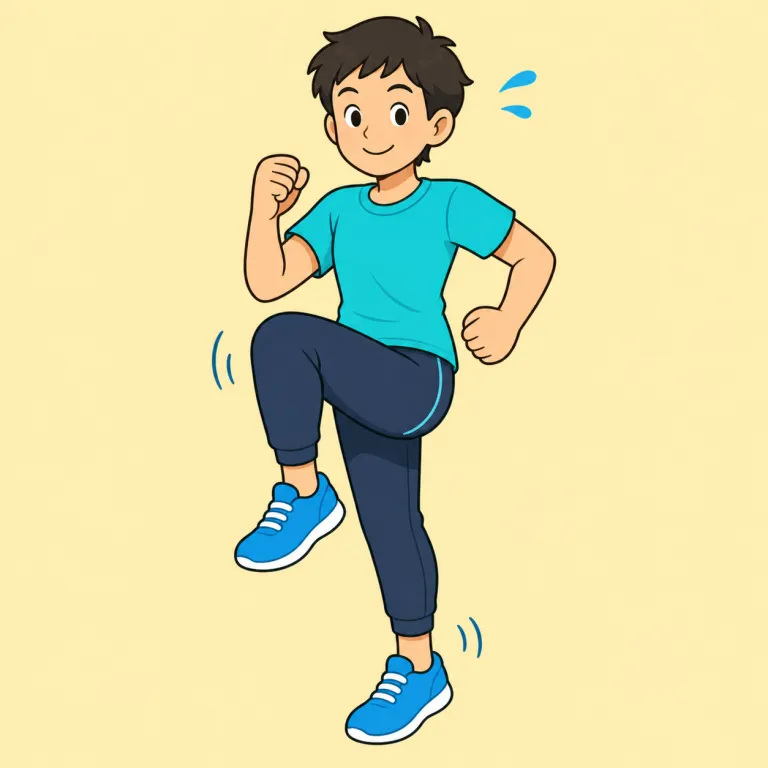 exercise（運動する・verb）の覚え方イラスト