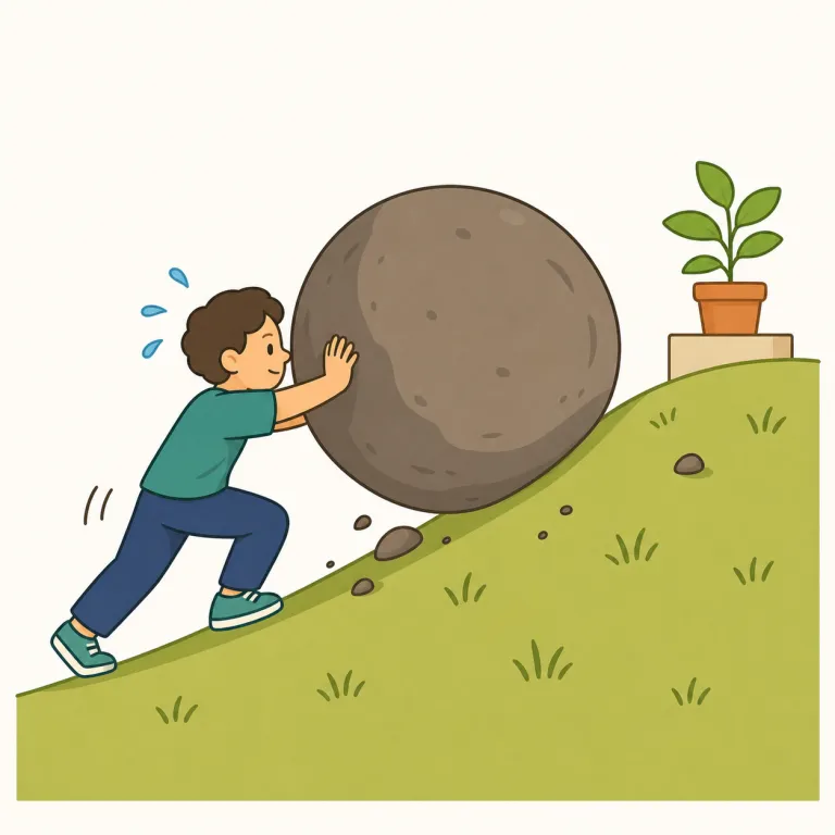 exert oneself to（〜するために努力する，〜するために力を尽くす・句動詞）の覚え方イラスト — exert は exercise と形が近く、「力を出す」という芯を共有すると覚えやすいです