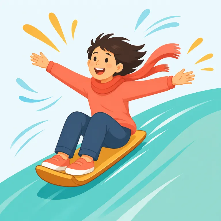 exhilarating（わくわくさせる・形容詞）の覚え方イラスト — exhilarating は動詞 exhilarate「気分を高める、元気づける」から来た -ing 形の形容詞です