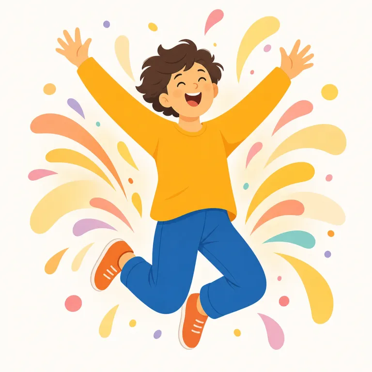 exhilaration（高揚感・名詞）の覚え方イラスト — hilarious「ものすごくおかしい」を知っていると覚えやすい語です
