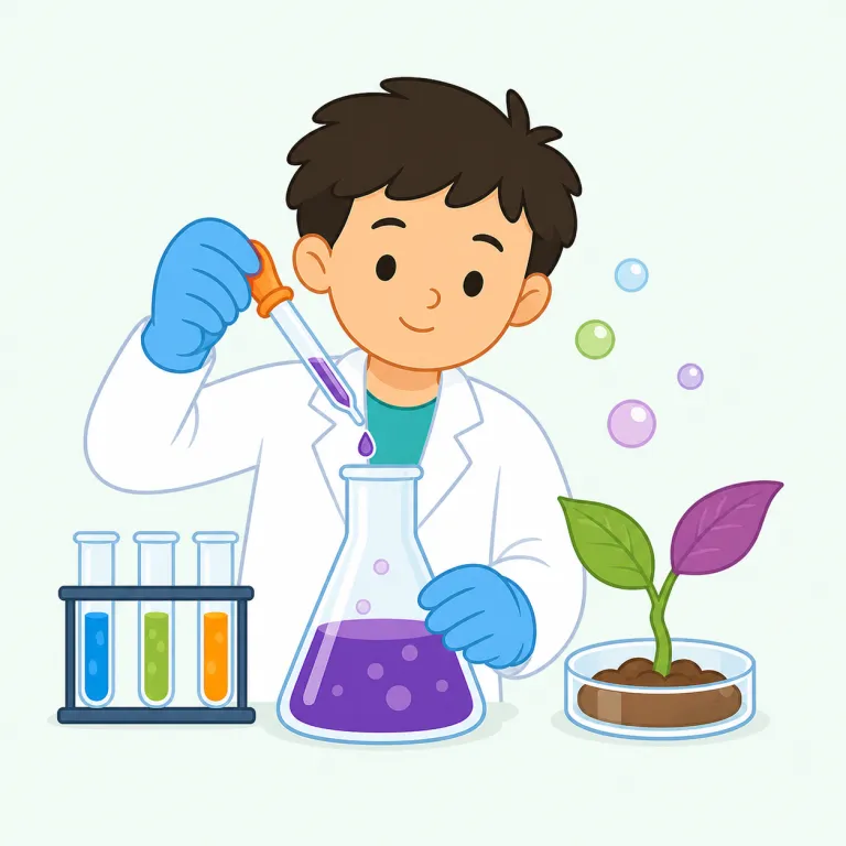 experimental（実験的な・形容詞）の覚え方イラスト — この「実験的な」は、experimental の「試験的な」という基本義とは別に、科学的な実験に関係する、または実験によって得られた性質を表す用法として覚えます