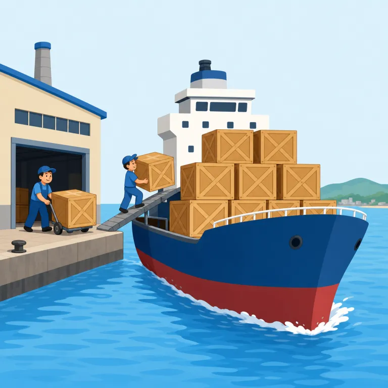 export（輸出する・動詞）の覚え方イラスト — import と対で覚えるのが最短です
